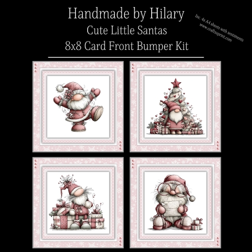 Cute Little Santas - 8x8 Card Fronts