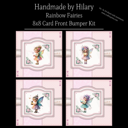 Rainbow Fairies - 8x8 Card Fronts