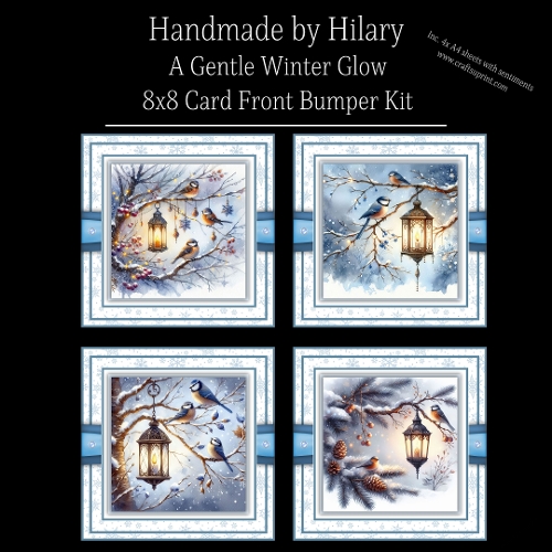 A Gentle Winter Glow - 8x8 Card Fronts