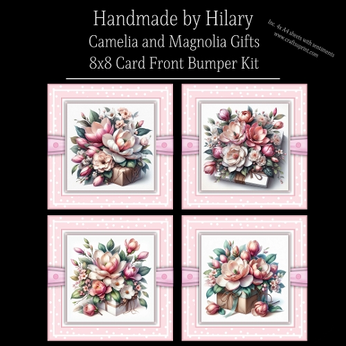 Camelia and Magnolia Gifts - 8x8 Card Fronts
