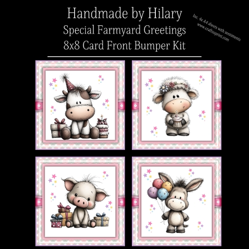 Special Farmyard Greetings - 8x8 Card Fronts