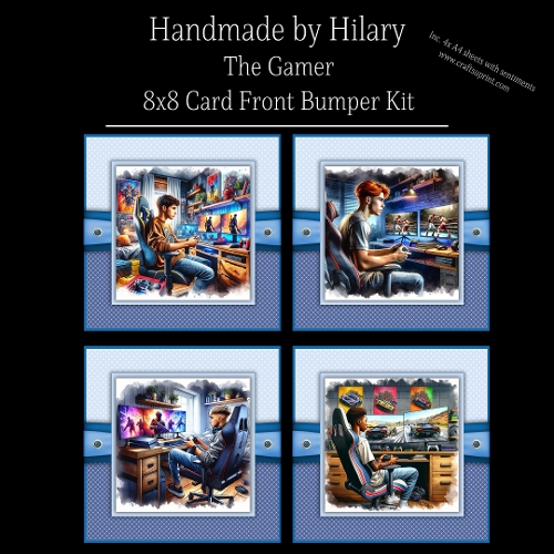 The Gamer - 8x8 Card Fronts