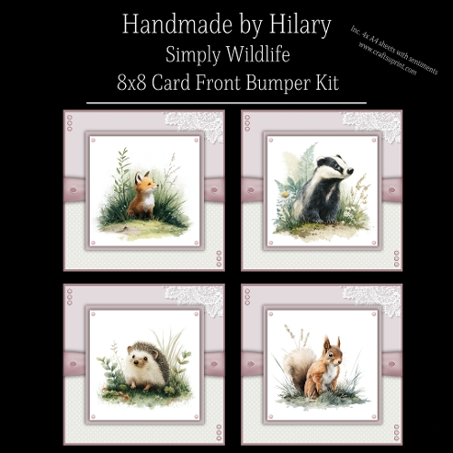 Simply Wildlife - 8x8 Card Fronts