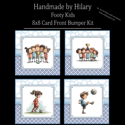 Footy Kids - 8x8 Card Fronts
