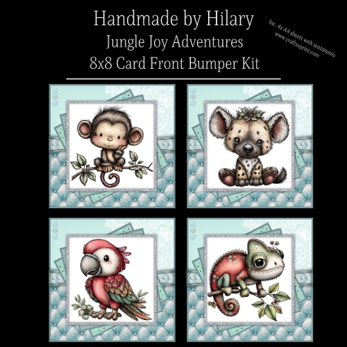 Jungle Joy Adventures - 8x8 Card Fronts