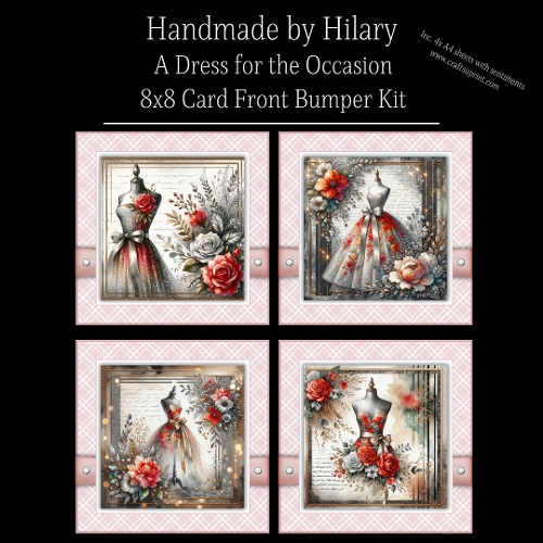 A Dress for the Occasion - 8x8 Card Fronts