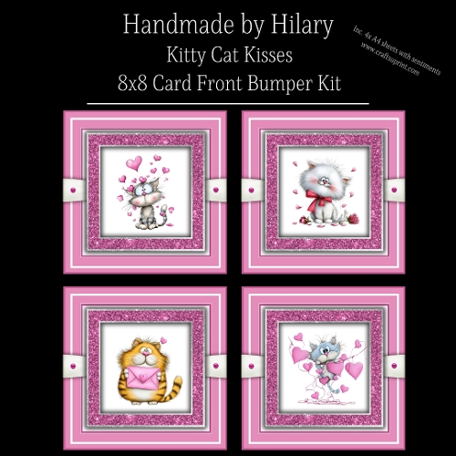 Kitty Cat Kisses - 8x8 Card Fronts