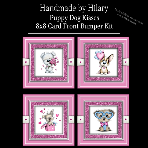 Puppy Dog Kisses - 8x8 Card Fronts