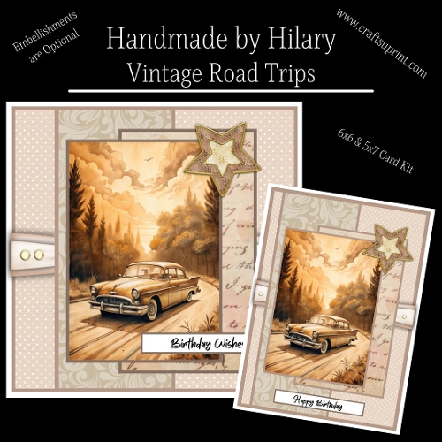 Vintage Road Trips (inc. 5x7 & 6x6 card fronts)
