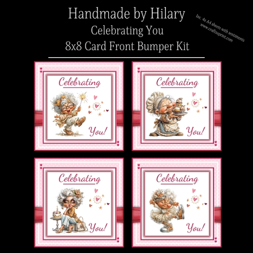 Celebrating You - 8x8 Card Fronts