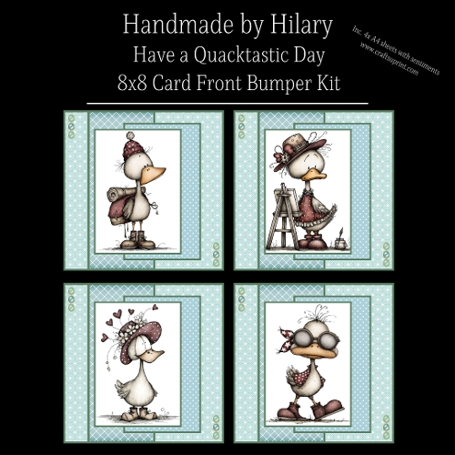 Have a Quacktastic Day - 8x8 Card Fronts