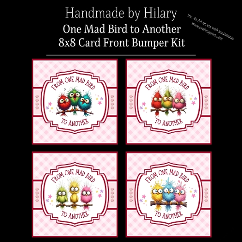 One Mad Bird to Another - 8x8 Card Fronts