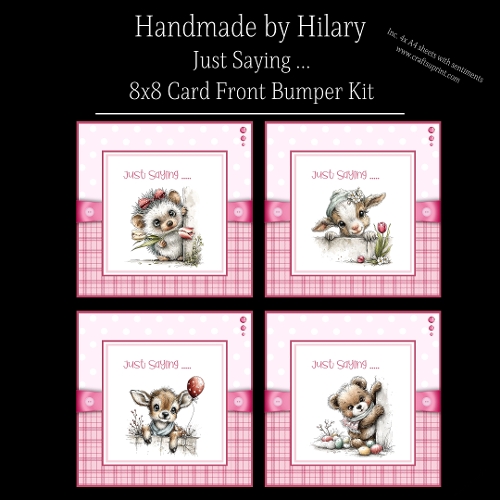 Just Saying - 8x8 Card Fronts