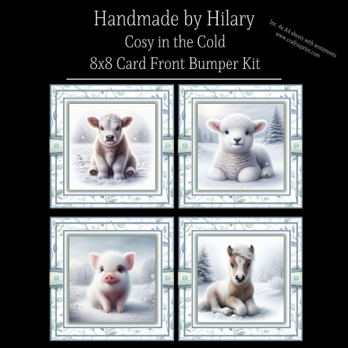 Cosy in the Cold - 8x8 Card Fronts