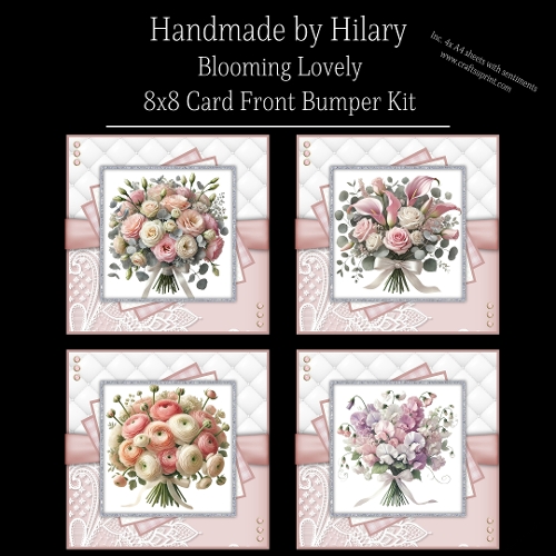 Blooming Lovely - 8x8 Card Fronts