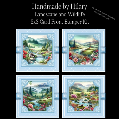 Landscape and Wildlife - 8x8 Card Fronts