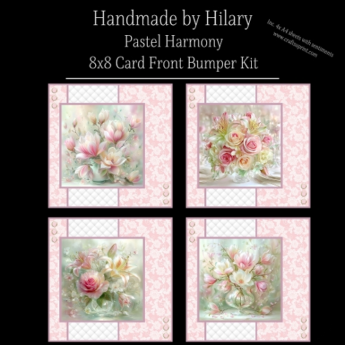 Pastel Harmony - 8x8 Card Fronts