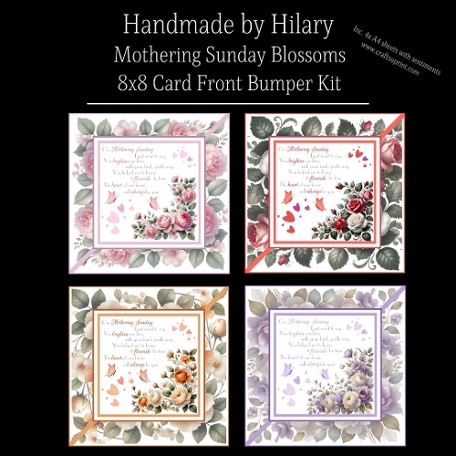 Mothering Sunday Blossoms - 8x8 Card Fronts