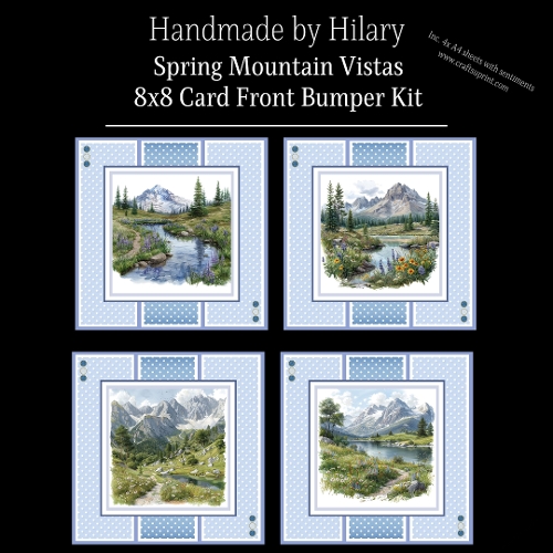 Spring Mountain Vistas - 8x8 Card Fronts