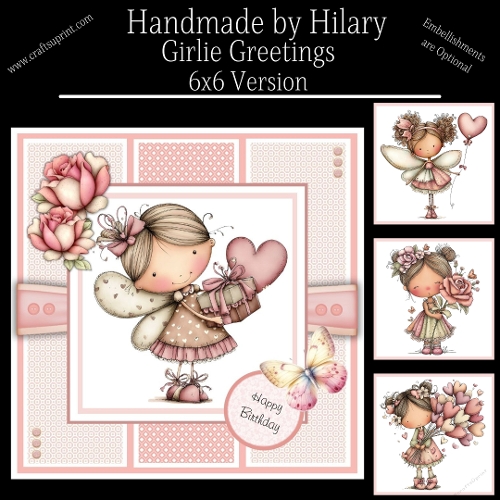 Girlie Greetings - 6x6 Version
