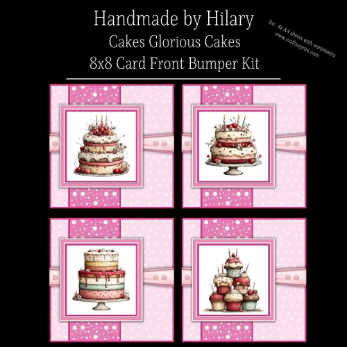Cakes Glorious Cakes - 8x8 Card Fronts