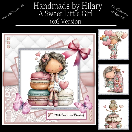 A Sweet Little Girl - 6x6 Version