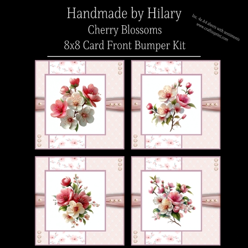 Cherry Blossoms - 8x8 Card Fronts
