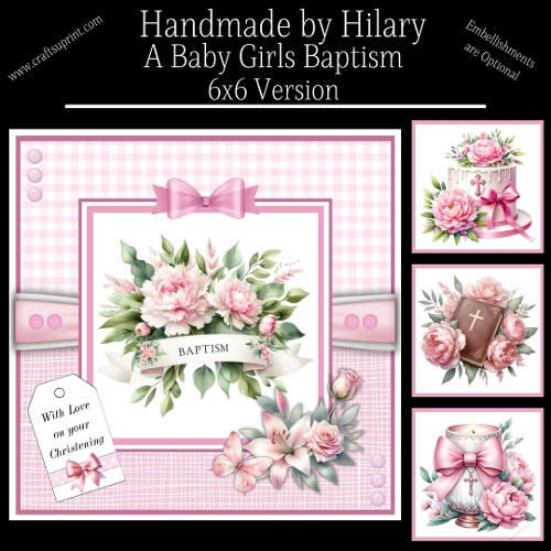 A Baby Girls Baptism - 6x6 Version