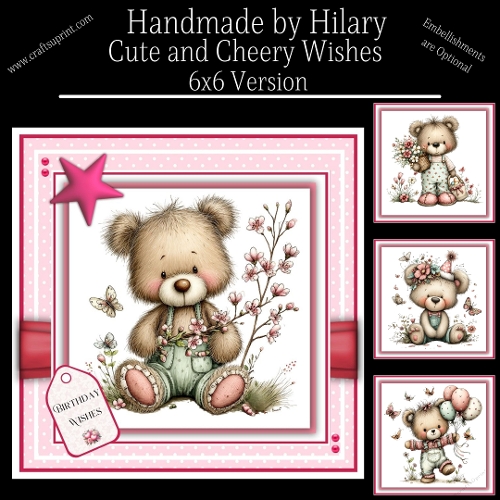 Cute and Cheery Wishes - 6x6 Version