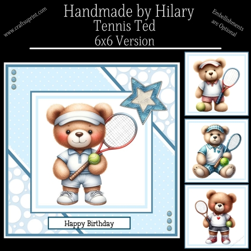Tennis Ted - 6x6 Version