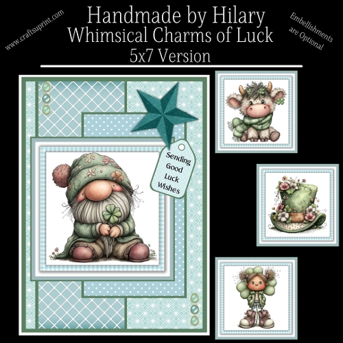 Whimsical Charms of Luck - 5x7 Version