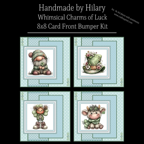 Whimsical Charms of Luck - 8x8 Card Fronts