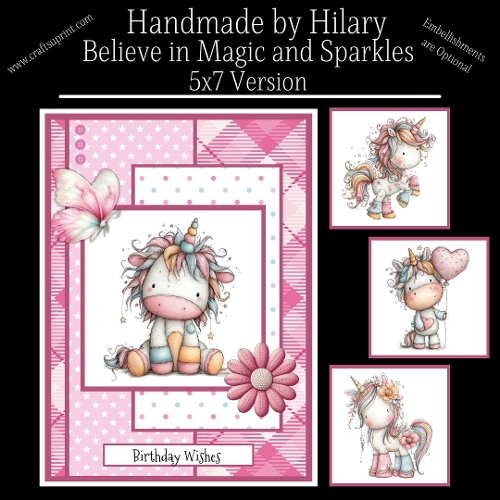 Believe in Magic and Sparkles - 5x7 Version