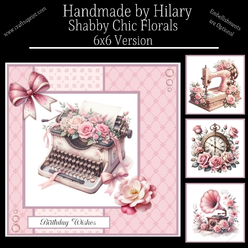 Shabby Chic Florals - 6x6 Version