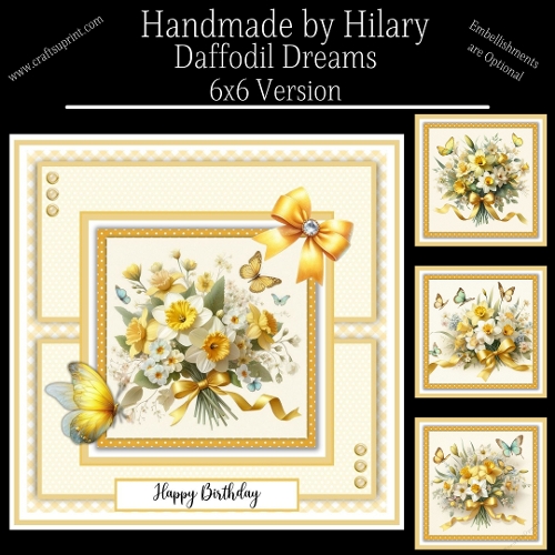 Daffodil Dreams - 6x6 Version