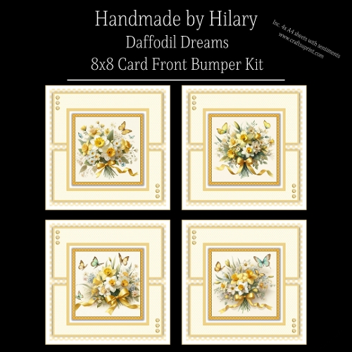Daffodil Dreams - 8x8 Card Fronts