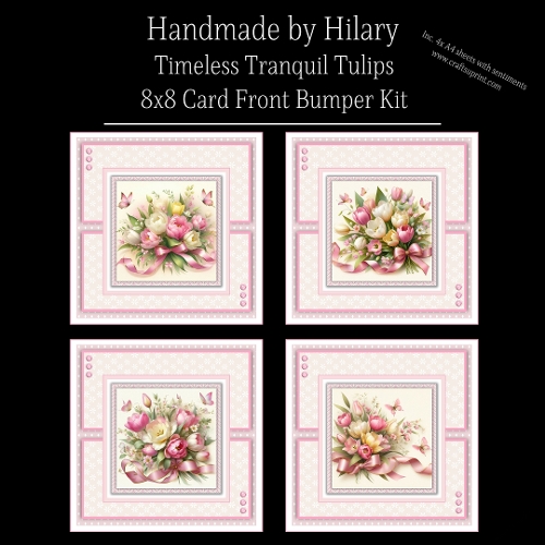 Timeless Tranquil Tulips - 8x8 Card Fronts