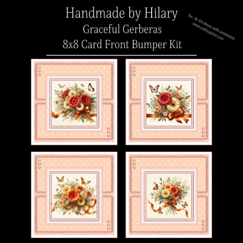 Graceful Gerberas - 8x8 Card Fronts