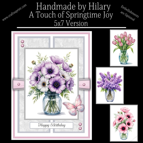 A Touch of Springtime Joy - 5x7 Version