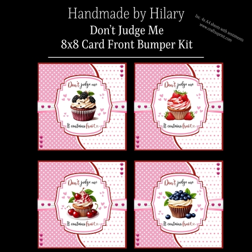 Dont Judge Me - 8x8 Card Front