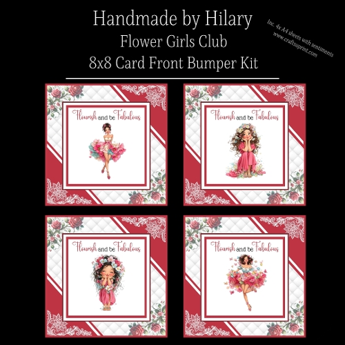 Flower Girls Club - 8x8 Card Fronts