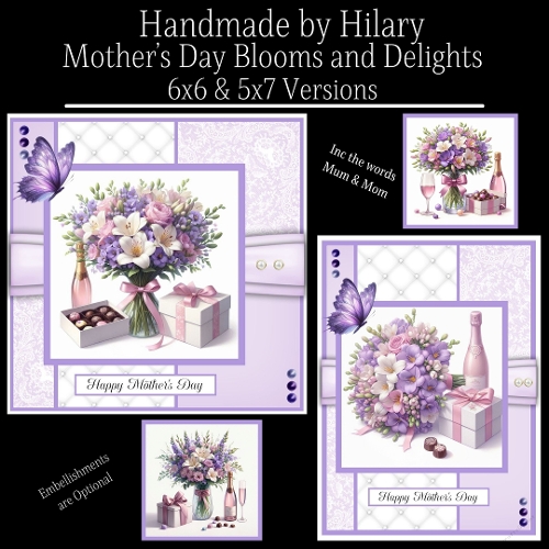 Mothers Day Blooms and Delights - 6x6 & 5x7 Versions