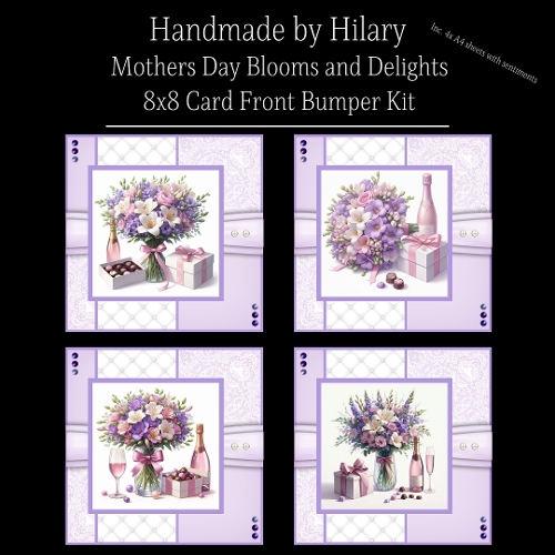 Mothers Day Blooms and Delights - 8x8 Card Fronts