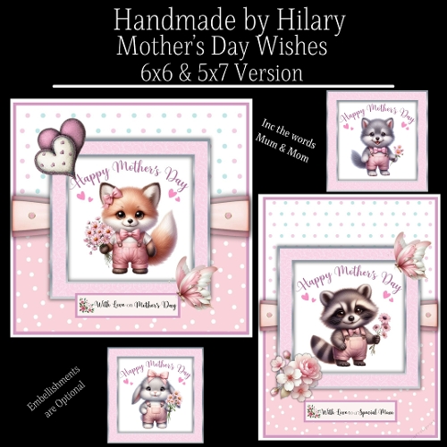 Mothers Day Wishes - 6x6 & 5x7 Versions