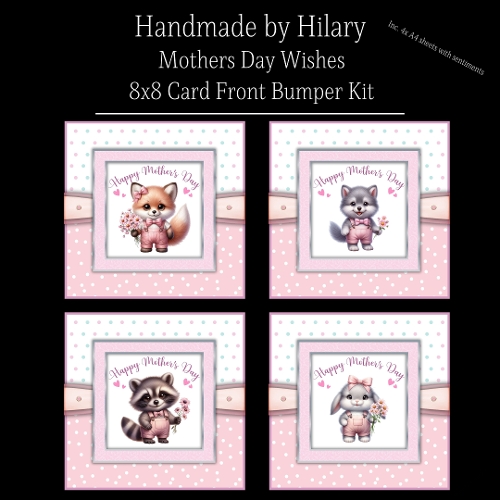 Mothers Day Wishes - 8x8 Card Fronts