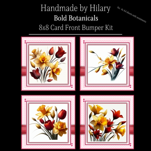 Bold Botanicals - 8x8 Card Fronts