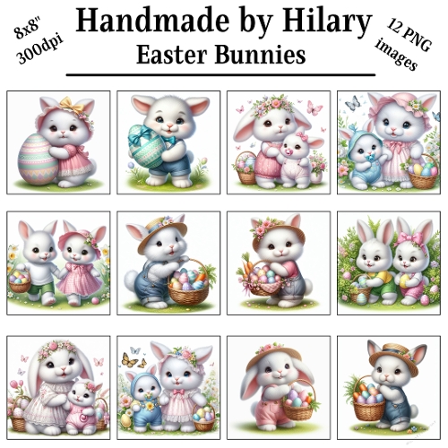 Easter Bunnies Clipart