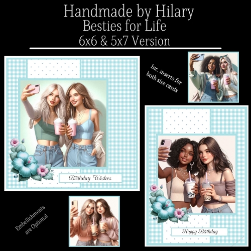 Besties for Life - 6x6 and 5x7 Version