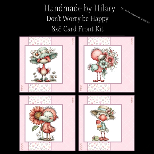 Dont Worry be Happy - 8x8 Card Fronts