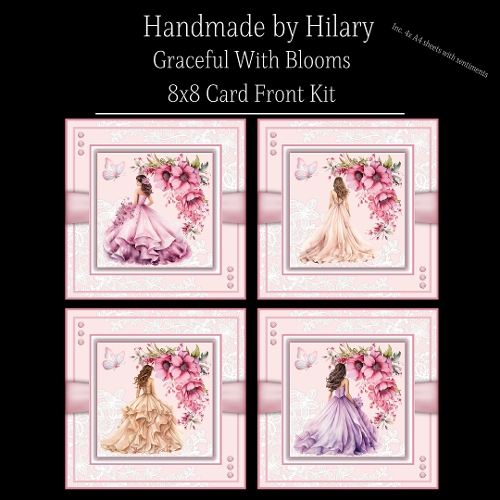 Graceful With Blooms - 8x8 Card Fronts